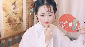 吃瓜少女汉服发型,吃瓜少女演绎汉服发型之美